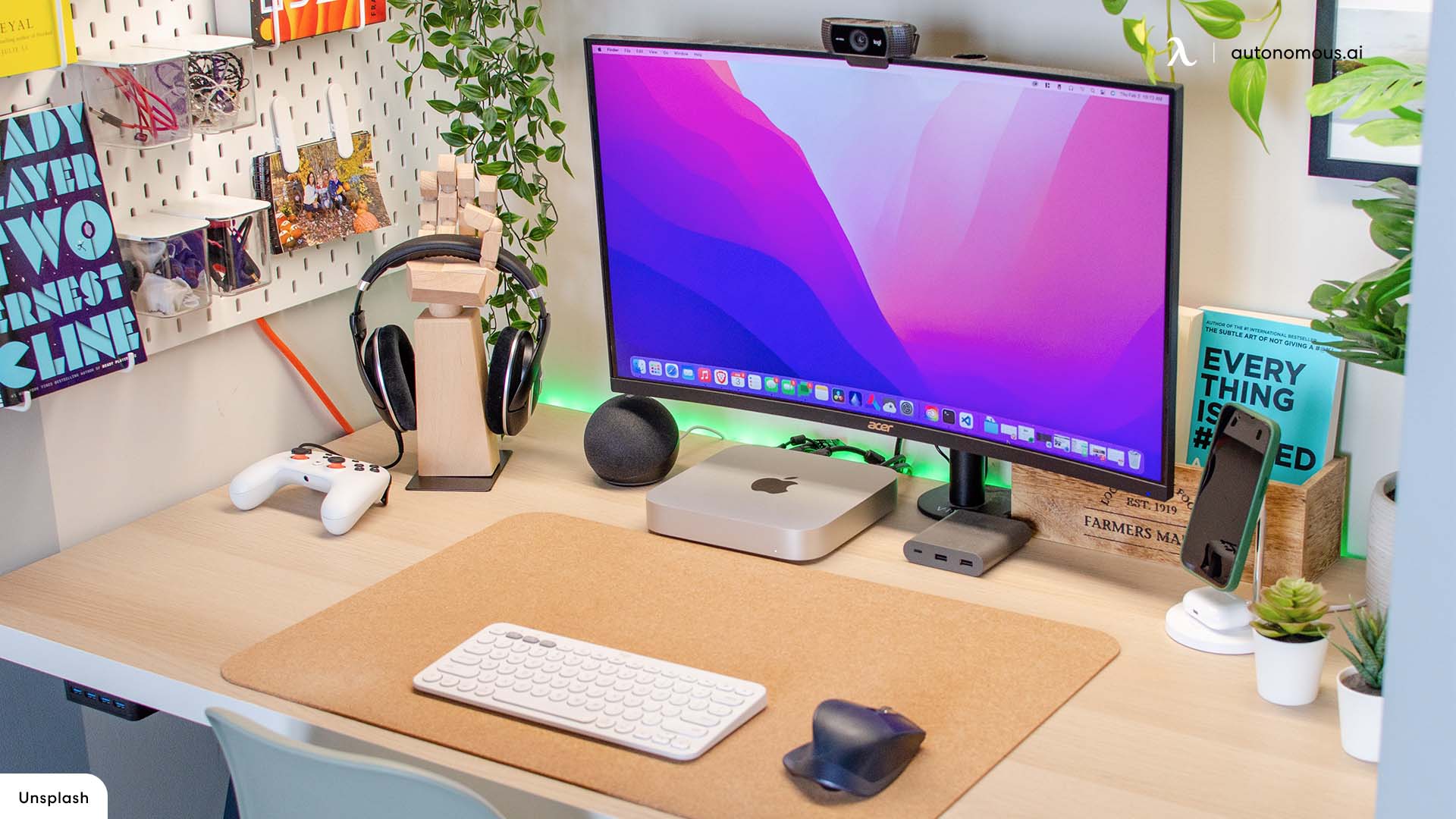 cute desk setup