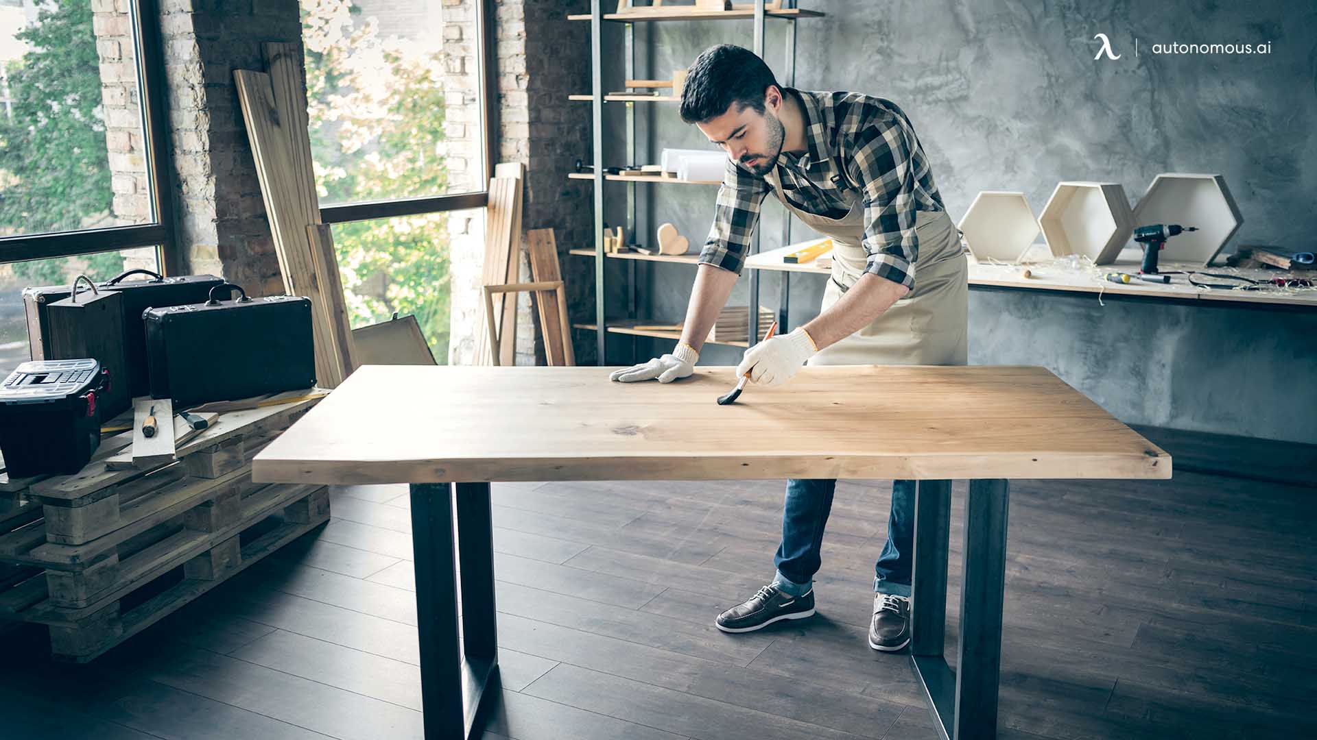 diy adjustable standing desk