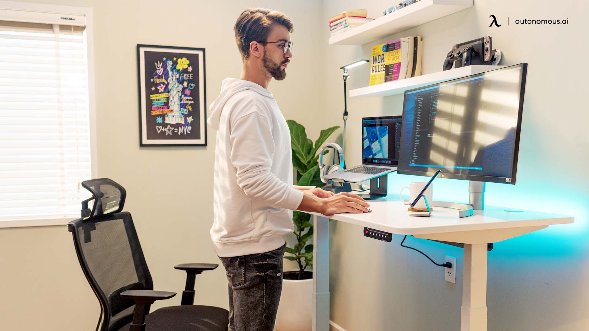 diy standing desk converter