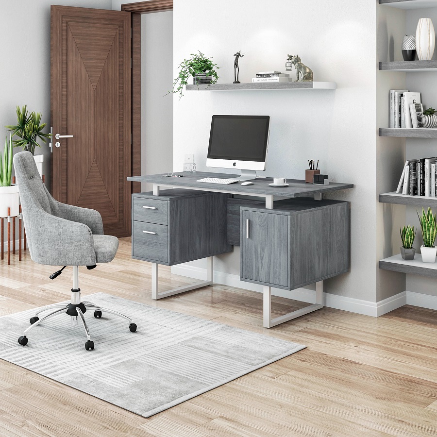 Home Office Desk With Storage
